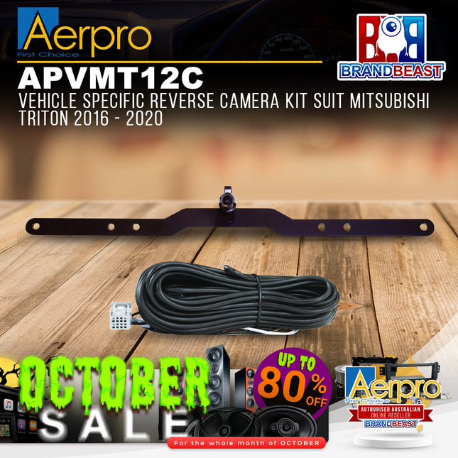 Aerpro APVMT12C Vehicle Specific Reverse Camera Kit Suit Mitsubishi Triton