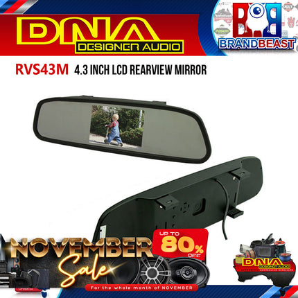 DNA RVS43M 4.3" LCD Rearview Mirror