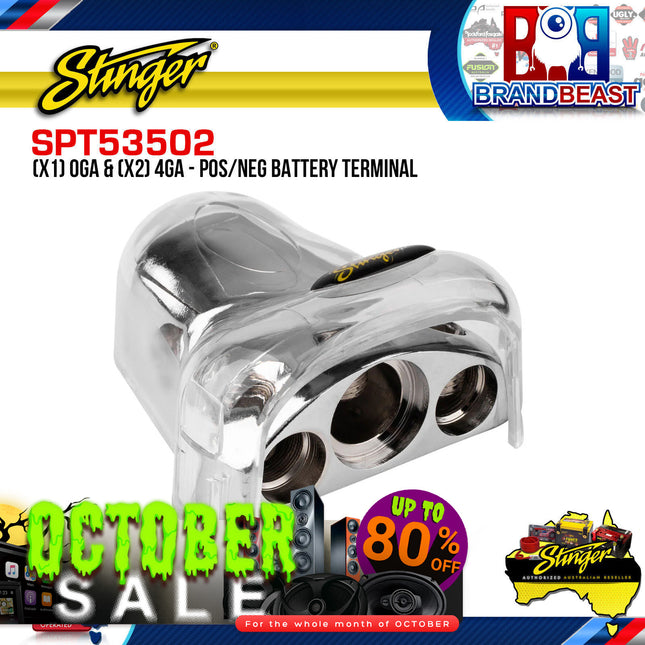 Stinger SPT53502 Positive Battery Terminal (1) 1/0GA + (1) 4GA + (2) 8GA Outputs