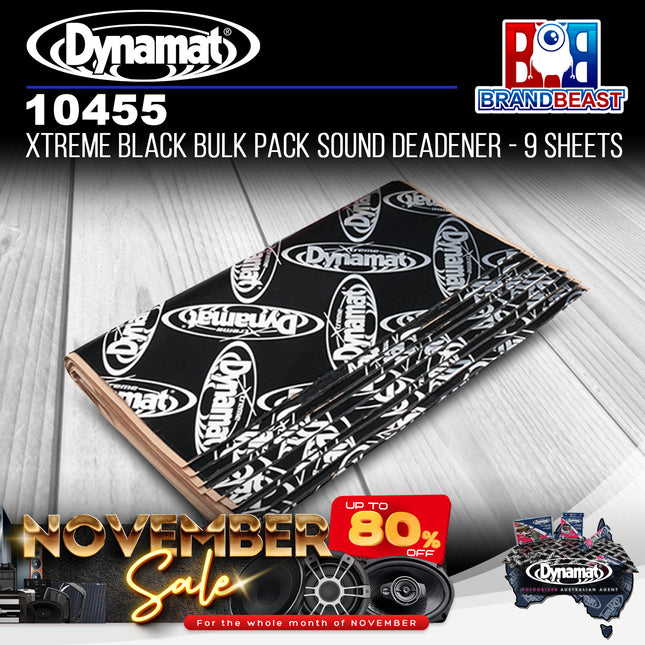 Dynamat 10455 Xtreme Black Bulk Pack Sound Deadener - 9 Sheets