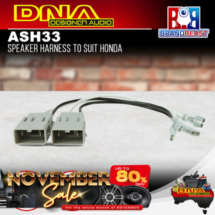 DNA ASH33 Speaker Harness To Suit Honda
