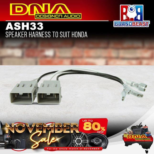 DNA ASH33 Speaker Harness To Suit Honda