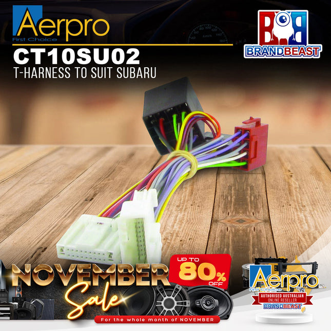 Aerpro CT10SU02 T-Harness to Suit Subaru