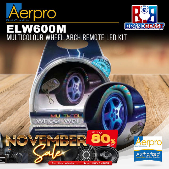 Aerpro ELW600M Multicolour Wheel Arch Remote LED Kit