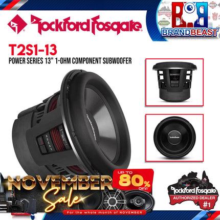 Rockford Fosgate T2S1-13 Power 13" T2 Single 1-Ohm Subwoofer