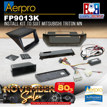 Aerpro FP9013K Install Kit to Suit Mitsubishi Triton 2009-2012 MN [GLX-R]