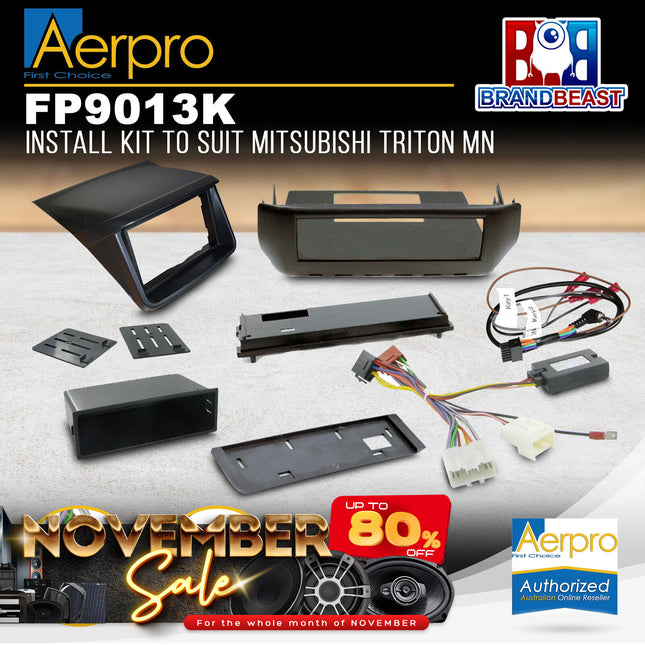Aerpro FP9013K Install Kit to Suit Mitsubishi Triton 2009-2012 MN [GLX-R]