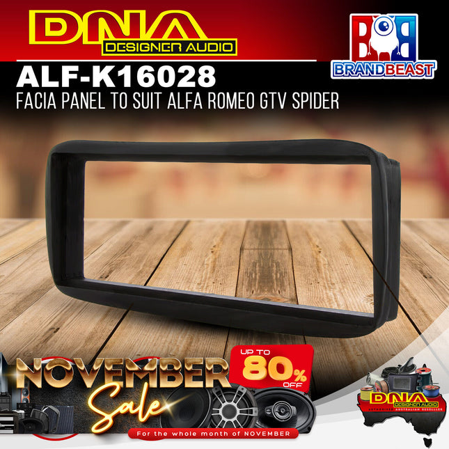 DNA ALF-K16028 Single DIN Fascia Panel To Suit Alfa Romeo GTV Spider