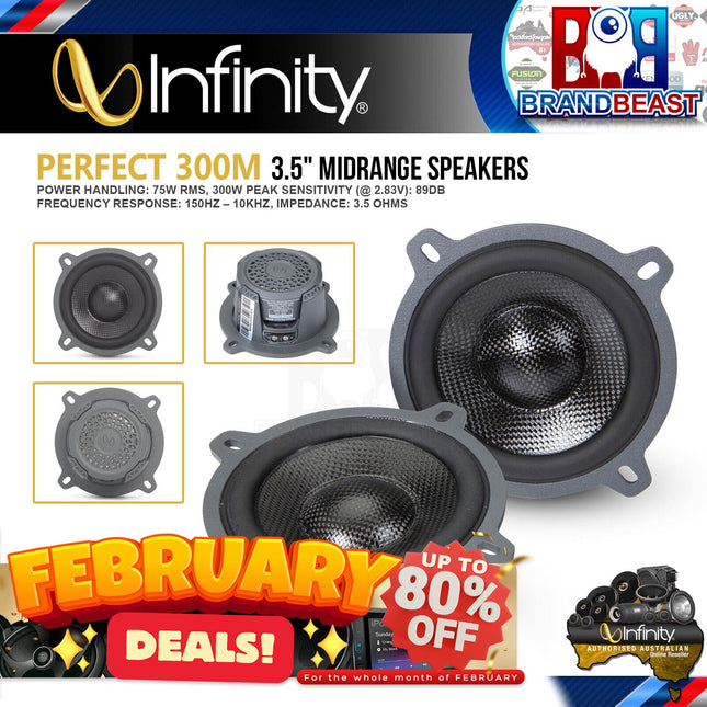 Infinity KAPPAPERFECT300M Perfect 300M 3-1/2" Extreme-Performance Midrange Speaker