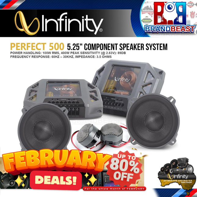 Infinity KAPPAPERFECT500 Perfect 500 5-1/4" Extreme-Performance 2-Way Component System