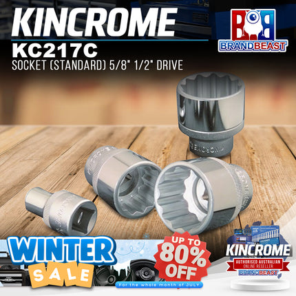 KINCROME KC217C Socket (Standard) 5/8" 1/2" Drive