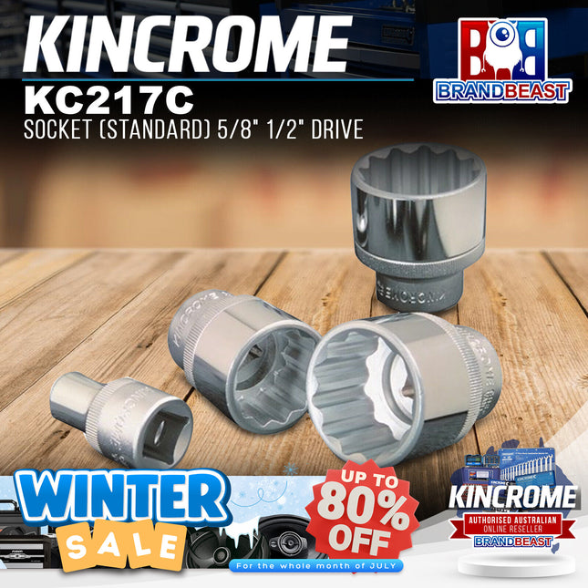 KINCROME KC217C Socket (Standard) 5/8" 1/2" Drive