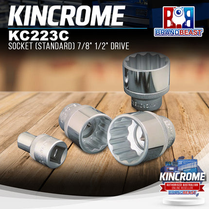 KINCROME KC223C Socket (Standard) 7/8" 1/2" Drive