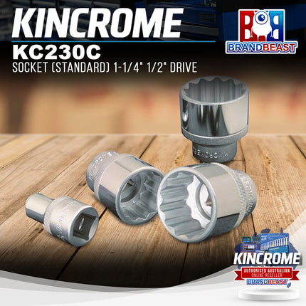 KINCROME KC230C Socket (Standard) 1-1/4" 1/2" Drive