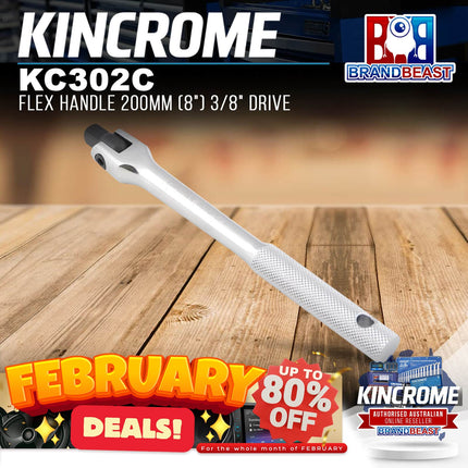 KINCROME KC302C Flex Handle 200mm (8&quot;) 3/8&quot; Drive