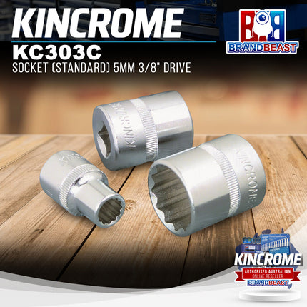 KINCROME KC303C Socket (Standard) 5mm 3/8" Drive