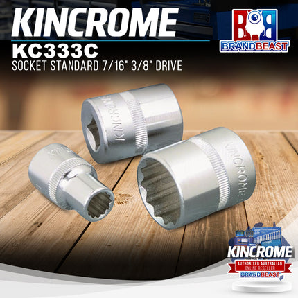 KINCROME KC333C Socket Standard 7/16" 3/8" Drive