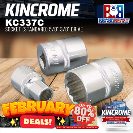 KINCROME KC337C Socket (Standard) 5/8&quot; 3/8&quot; Drive