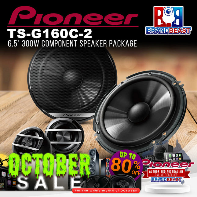 Pioneer TS-G160C-2 6.5" 300W Component Speaker Package
