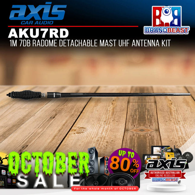 Axis AKU7RD 7db Radome Detachable Mast Uhf Antenna Kit 1m
