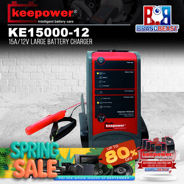Keepower KE15000-12 15A/12V Large Battery Charger