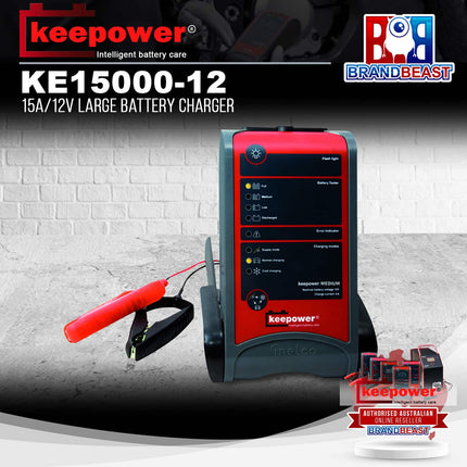 Keepower KE15000-12 15A/12V Large Battery Charger