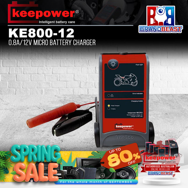 Keepower KE800-12 0.8A/12V Micro Battery Charger