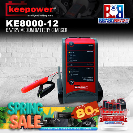 Keepower KE8000-12 8A/12V Medium Battery Charger