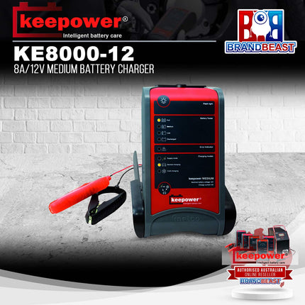 Keepower KE8000-12 8A/12V Medium Battery Charger