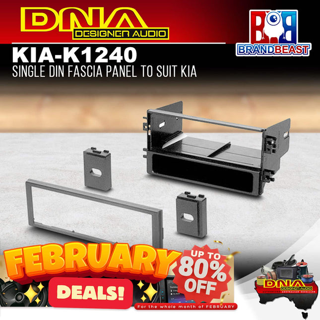 DNA KIA-K1240 Single DIN Fascia Panel to Suit Kia