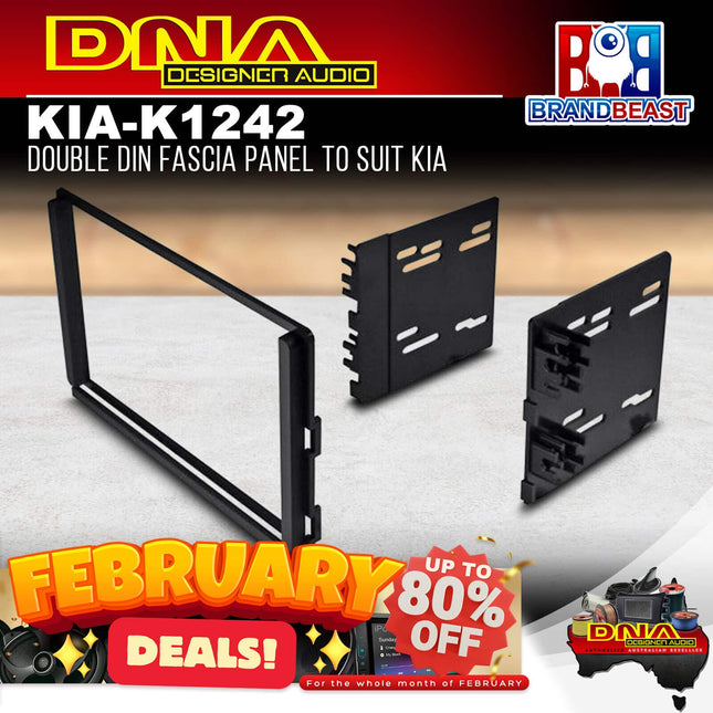 DNA KIA-K1242 Double DIN Fascia Panel to Suit Kia