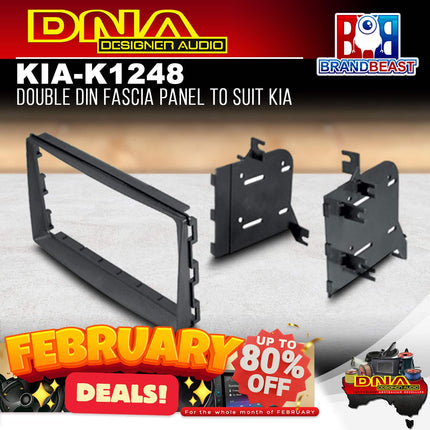 DNA KIA-K1248 Double DIN Fascia Panel to Suit Kia