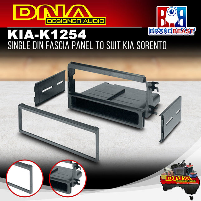 DNA KIA-K1254 Single DIN Fascia Panel to Suit Kia Sorento