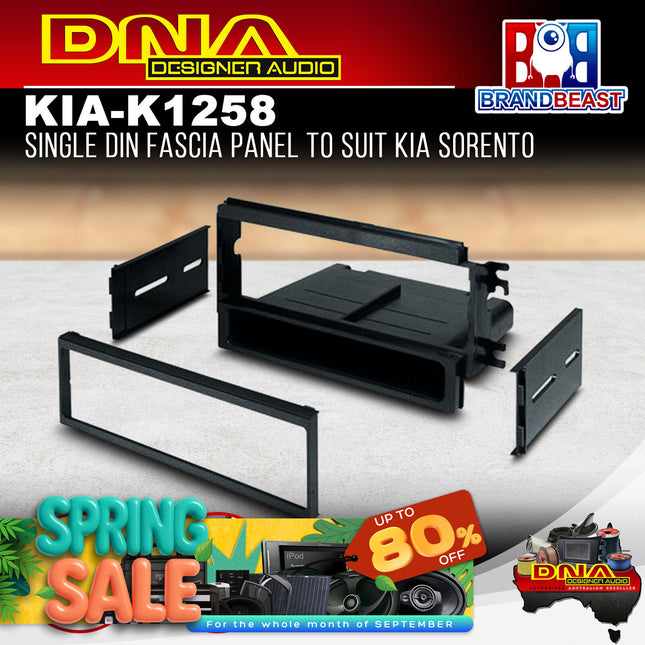 DNA KIA-K1258 Single DIN Fascia Panel to Suit Kia Sorento