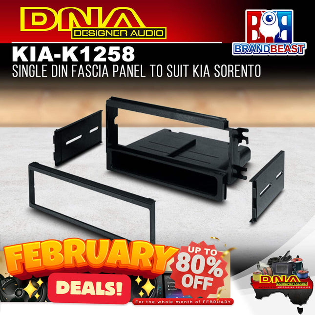 DNA KIA-K1258 Single DIN Fascia Panel to Suit Kia Sorento