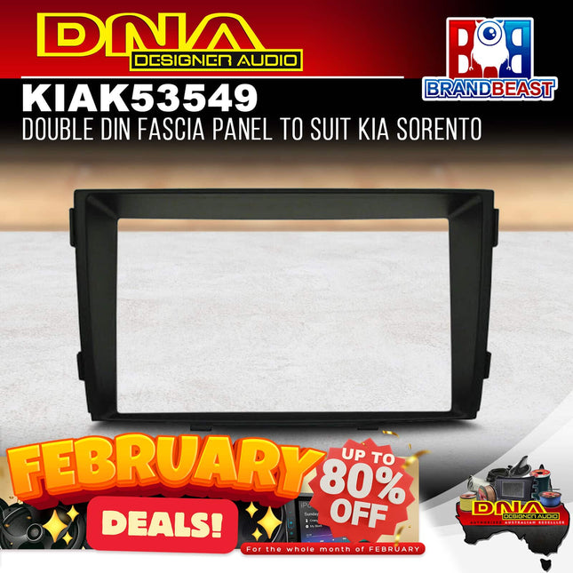 DNA KIA-K53549 Double DIN Fascia Panel to Suit Kia Sorento