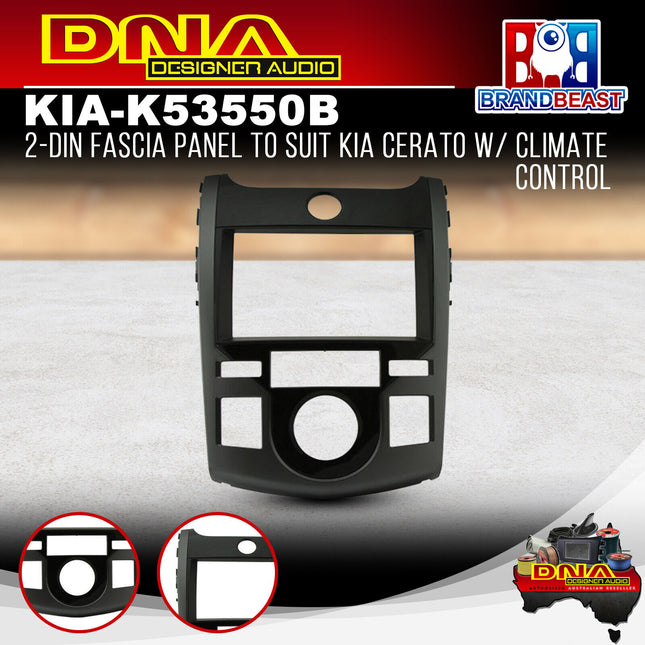 DNA KIA-K53550B 2-DIN Fascia Panel to Suit Kia Cerato With Climate Control