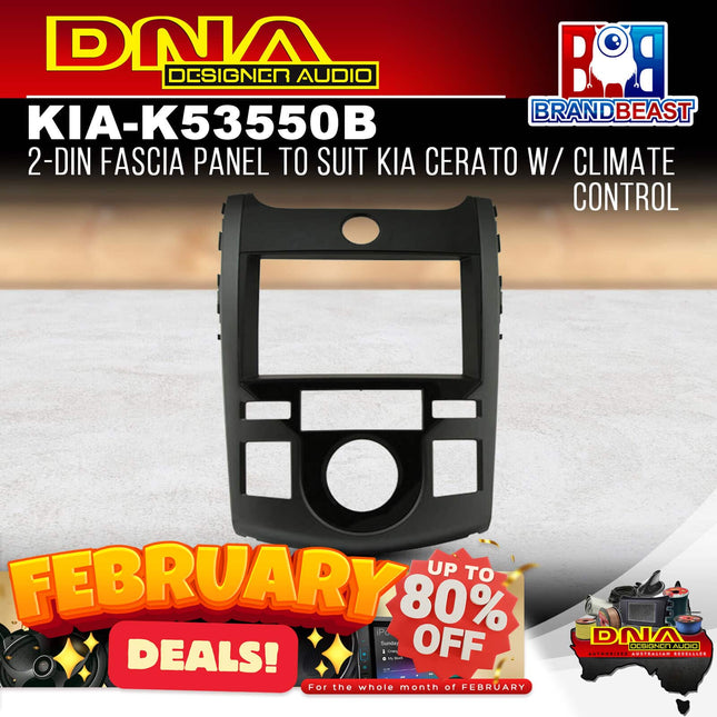 DNA KIA-K53550B 2-DIN Fascia Panel to Suit Kia Cerato With Climate Control