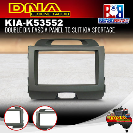 DNA KIA-K53552 Double DIN Fascia Panel to Suit Kia Sportage