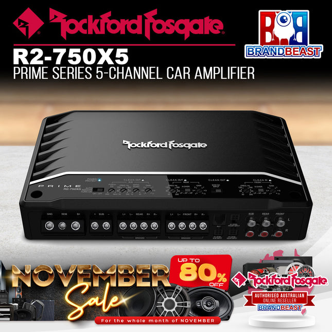 Rockford Fosgate R2-750X5 Prime 750 Watt 5-Channel Amplifier