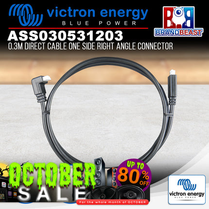 Victron Energy ASS030531203 0.3m Direct Cable One Side Right Angle Connector