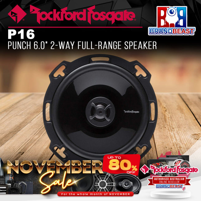 Rockford Fosgate P16 Punch 6.0" 2-Way Full-Range Speaker