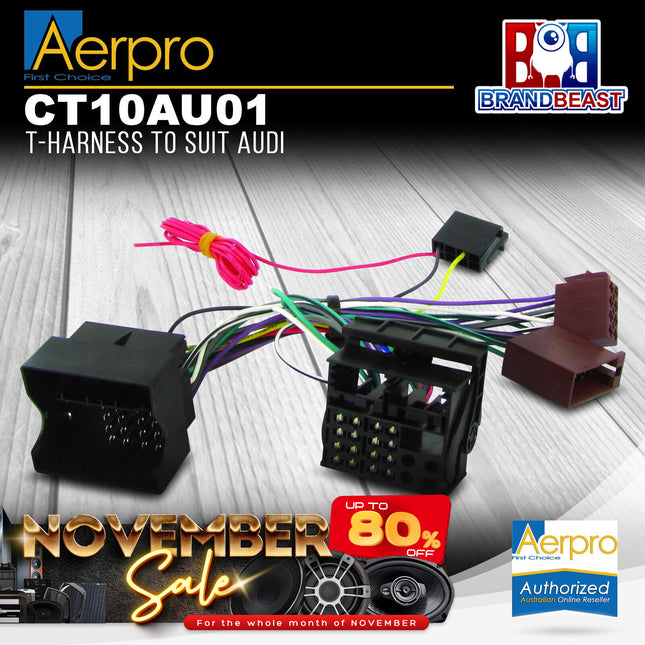 Aerpro CT10AU01 T-Harness to Suit Audi