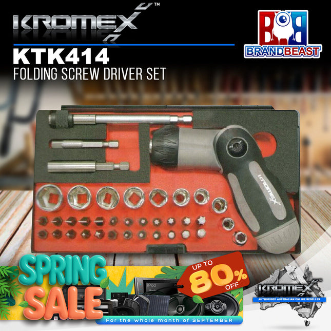 Kromex KTK414 Folding Screw Driver Set