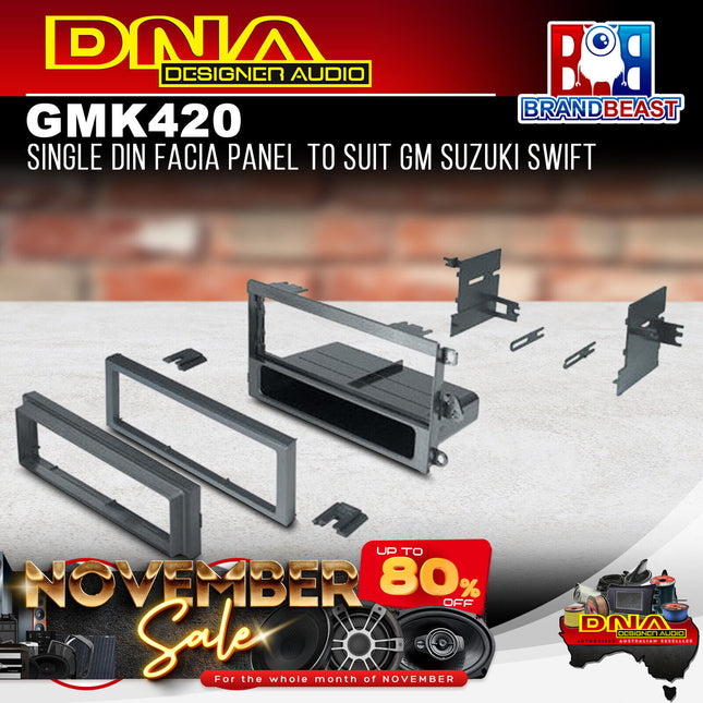 DNA GM-K420 Single DIN Fascia Panel To Suit GM Suzuki Swift