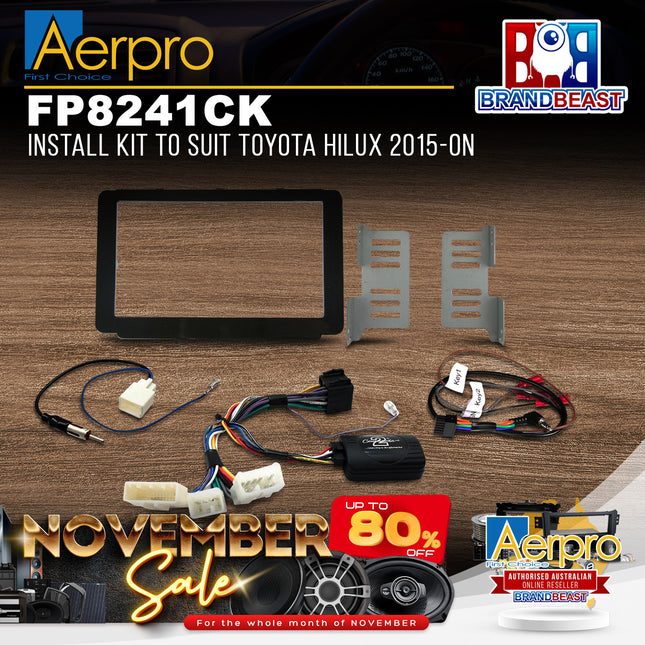 Aerpro FP8241CK Install Kit to Suit Toyota Hilux 2015-On