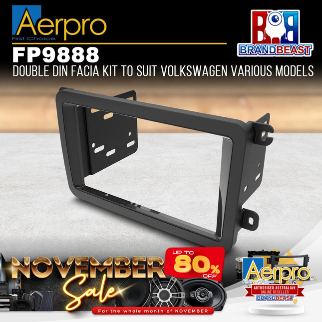Aerpro FP9888 Double DIN Facia Kit to Suit Volkswagen Various Models