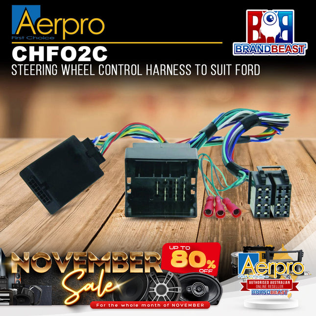 Aerpro CHFO2C Steering Wheel Control Harness Suit Ford Various Vehicles