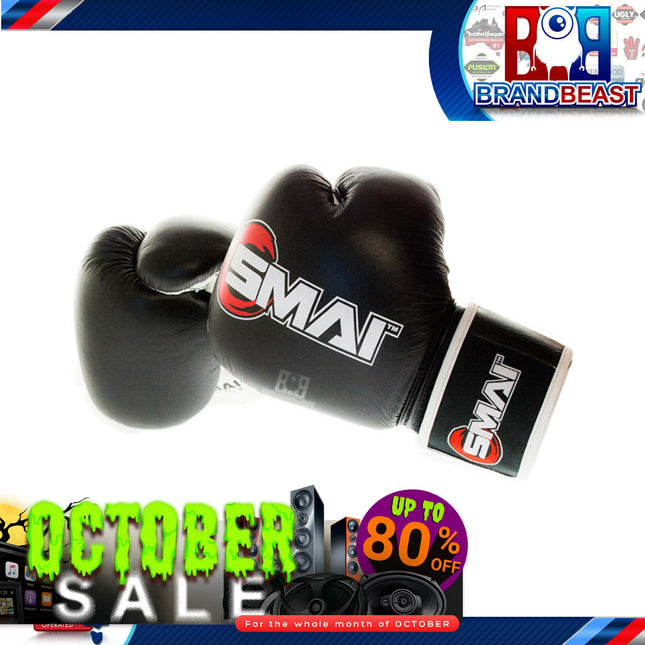 14oz Leather Boxing Gloves Training Sparring Kick Boxing Muay Thai Mma Gloves