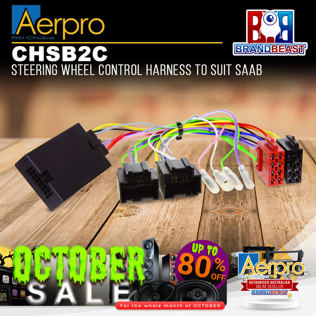 Aerpro CHSB2C Steering Wheel Control Harness Suit Saab 9-3/9-5